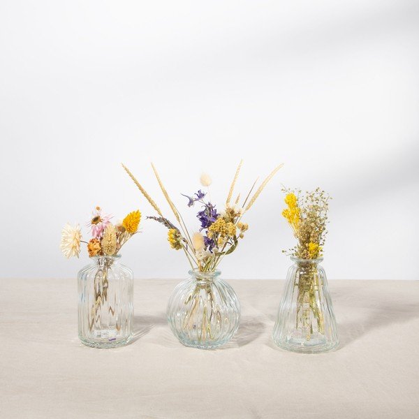 Set 3 vaze de sticlă Sass & Belle Bud, transparent-image-1