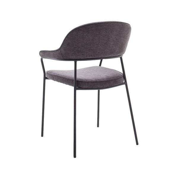 Scaun de dining gri închis cu cotiere Kindersley – Unique Furniture-image-3