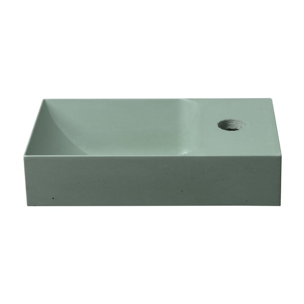 Chiuvetă mică pentru WC verde-mentă din beton 31x17 cm Piccolino – Sapho-image-2
