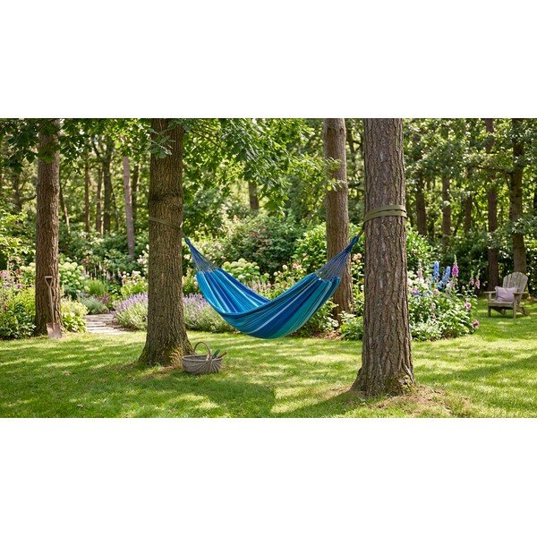 Hamac Cattara Textil, 200 x 100 cm, albastru-alb-image-1