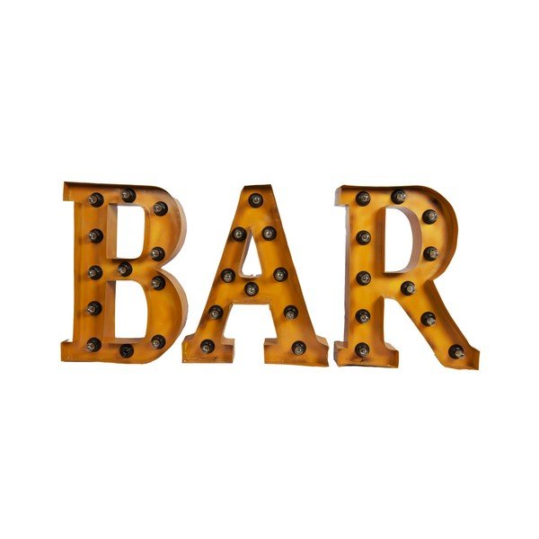 Inscripție luminoasă pentru perete Antic Line BAR Word