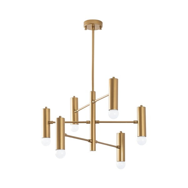 Lustră aurie cu abajur din metal Gharib – Opviq lights-image-2