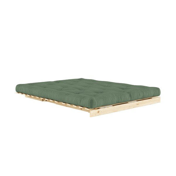 Canapea verde extensibilă 160 cm Roots - Karup Design-image-4