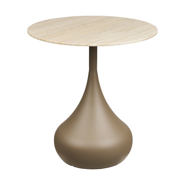 Măsuță auxiliară rotundă cu blat din sticlă ø 50 cm Pienza – House Nordic