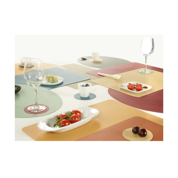 Suport farfurie din imitație de piele ZicZac Togo, 33 x 45 cm, gri-image-3