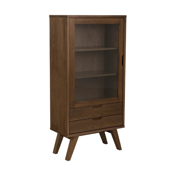 Vitrină maro cu aspect de lemn de stejar 72x145x36 cm A-Line – Actona-image-1