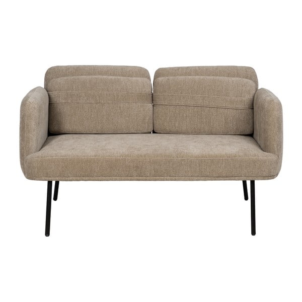 Canapea bej cu tapițerie din chenille 127 cm Bind – Ixia