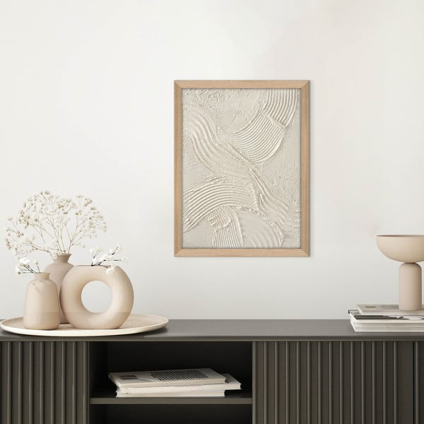 Tablou pictat manual 32,5x42,5 cm Sand shadows – Malerifabrikken-image-1