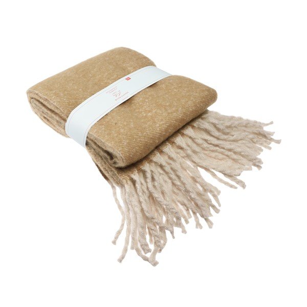 Pătură galbenă/maro 127x185 cm – Rex London-image-3