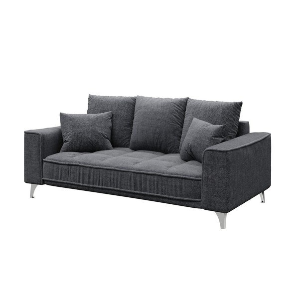 Canapea devichy Chloe, 204 cm, gri închis-image-2