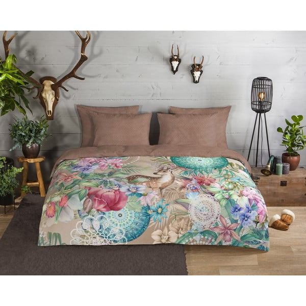 Lenjerie de pat maro din flanelă  140x200 cm – HIP-image-1