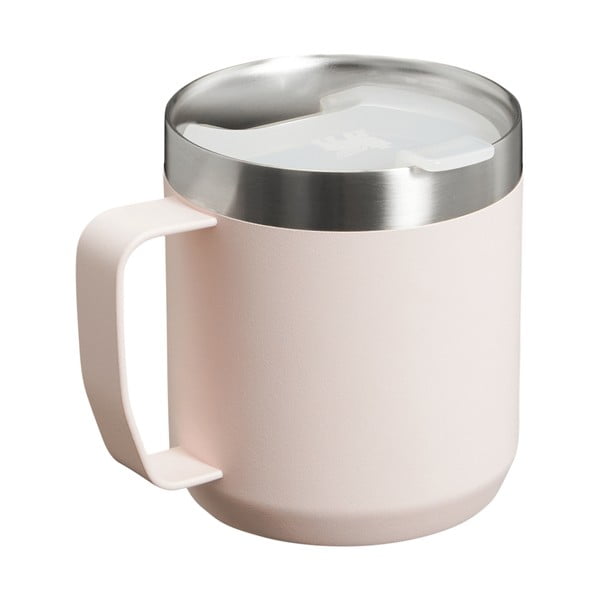 Cană termos roz-deschis din oțel inoxidabil 350 ml Stay-Hot Camp Mug Rose Quartz – Stanley-image-3
