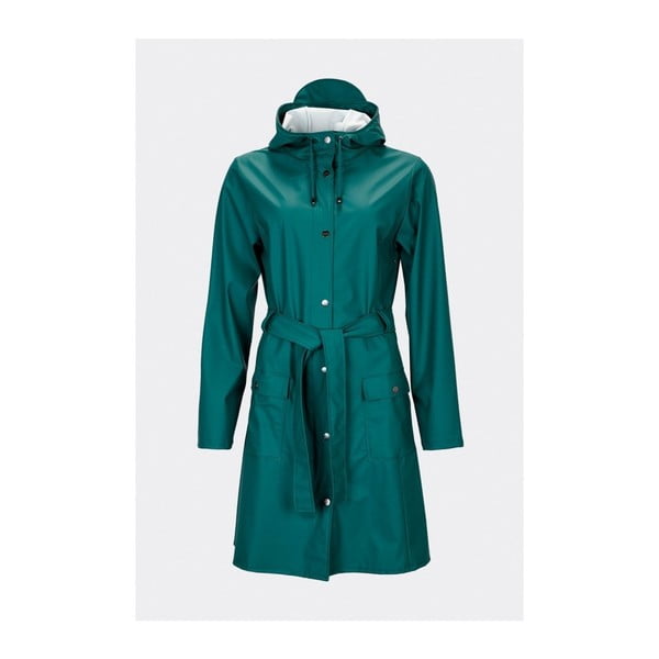 Jachetă damă impermeabilă Rains Curve Jacket, mărime M / L, verde închis
