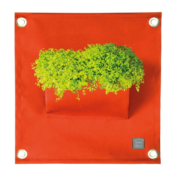 Ghiveci pentru flori The Green Pockets Amma, 45 x 50 cm, portocaliu
