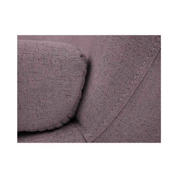 Fotoliu cu picioare maro Mazzini Sofas Piemont, roz-image-4