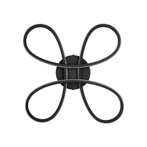 Plafonieră neagră LED 40x40 cm Fly – Trio-image-4