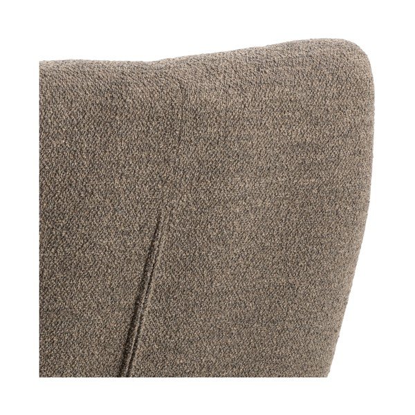 Fotoliu gri/maro cu tapițerie din țesătură bouclé Paris – Actona-image-4