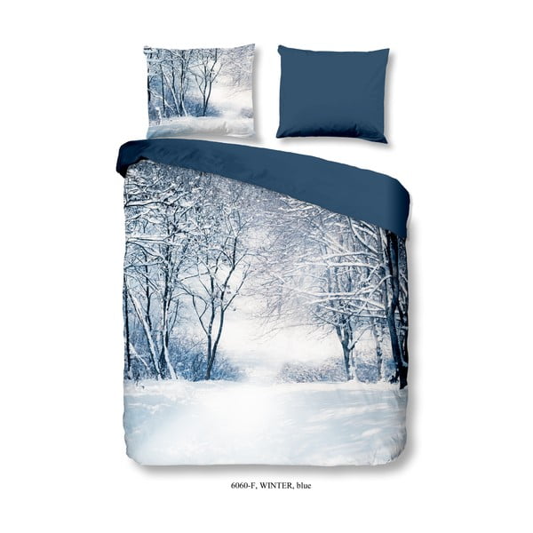 Lenjerie de pat din flanel Good Morning Winter, 140 x 200 cm