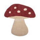 Covor pentru copii roșu din lână 85x90 cm Mushroom – Bloomingville Mini