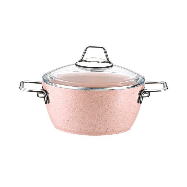 Set 3 oale și tigaie din oțel inoxidabil Kutahya Rose-image-3