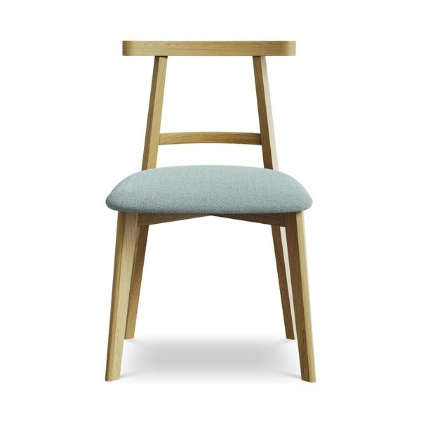 Scaun de dining albastru din lemn masiv Ohelo – Makamii-image-1