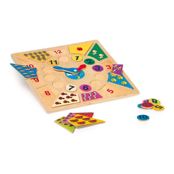 Ceas educativ din lemn Legler Tell the Time-image-1