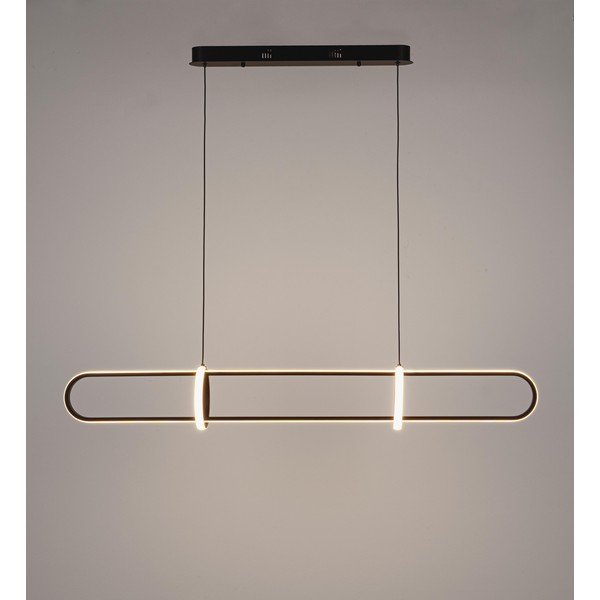 Lustră neagră LED din metal Alken – Bizzotto-image-2
