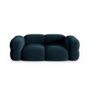 Canapea albastru-închis cu tapițerie din catifea 210 cm Loretto – Cosmopolitan Design