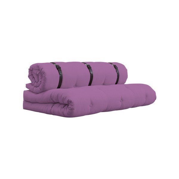 Canapea extensibilă cu detalii din piele Karup Buckle Up Taffy Pink-image-3