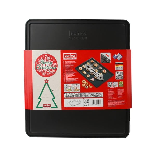Tavă de copt reglabilă Zenker Sparkling Christmas, 37 - 52 x 33 cm-image-2