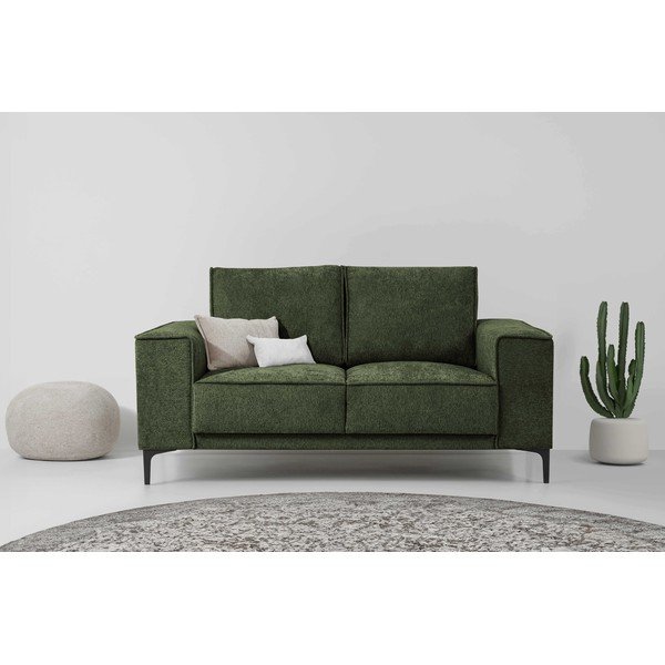 Canapea verde cu tapițerie din chenille 164 cm Copenhagen – Scandic-image-1