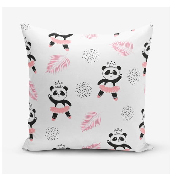 Față de pernă cu amestec de bumbac Minimalist Cushion Covers Panda, 45 x 45 cm