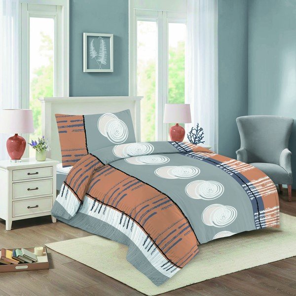 Lenjerie din bumbac pentru pat de o persoană 140x200 cm Nela – Cotton House