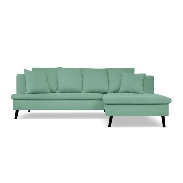 Canapea cu 4 locuri cu extensie pe partea dreaptă Cosmopolitan design Hamptons, verde
