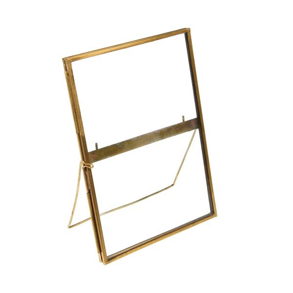 Ramă foto aurie cu picior de susținere din metal 13x18 cm – Rex London-image-2