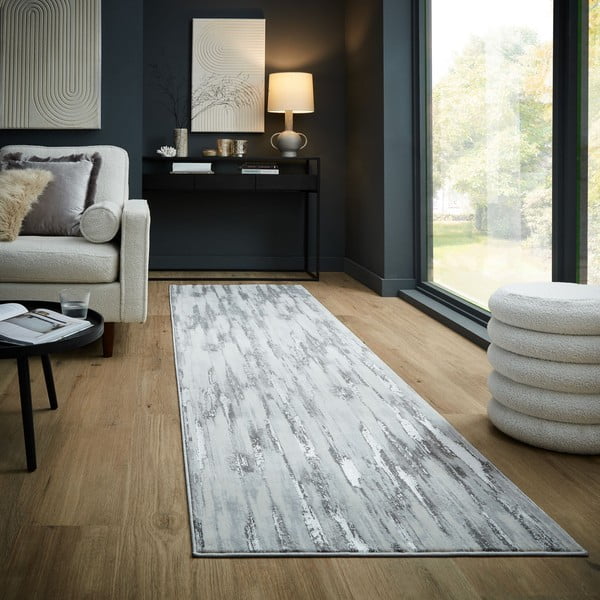 Covor tip traversă gri 80x300 cm Gleam – Flair Rugs-image-1
