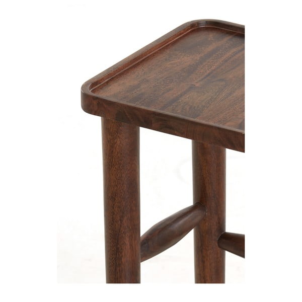 Măsuță auxiliară din lemn masiv de acacia 42x42 cm Qiano – Light & Living-image-4