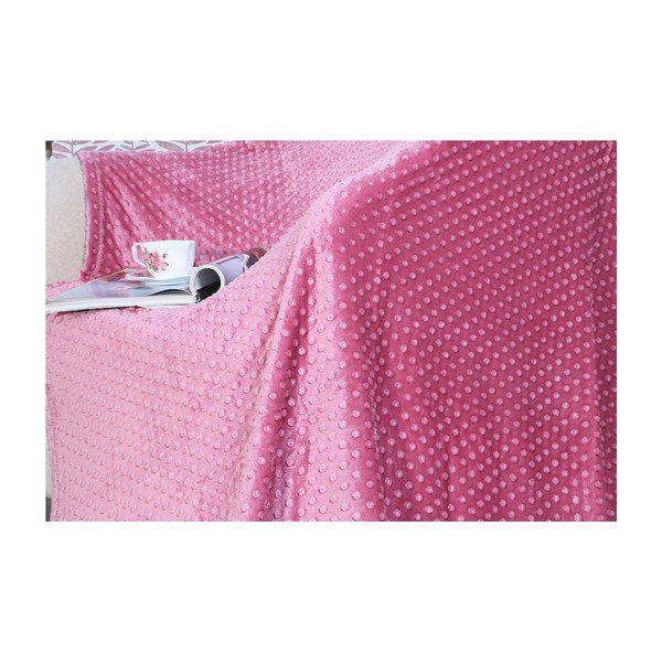 Pătură din amestec de bumbac Aksu Rose, 200 x 150 cm-image-1