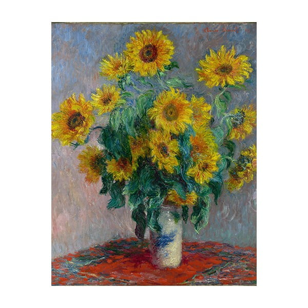 Tablou Claude Monet - Bouquet of Sunflowers, 90x70 cm