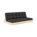 Canapea gri închis extensibilă 196 cm Base – Karup Design