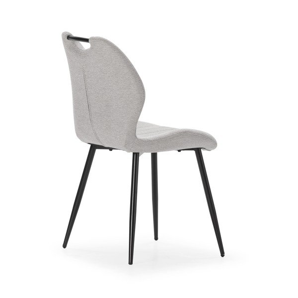Scaune de dining gri-deschis 4 buc. Muli – Marckeric-image-4