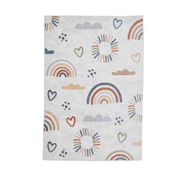 Covor pentru copii crem 80x150 cm Vida Kids Rainbow – Think Rugs
