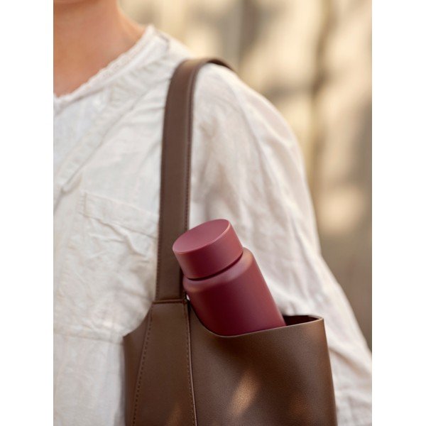 Cană termos burgundy din oțel inoxidabil 650 ml Singles – Zone-image-2