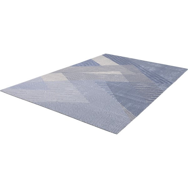 Covor albastru deschis din lână 160x240 cm Mesh – Agnella-image-4