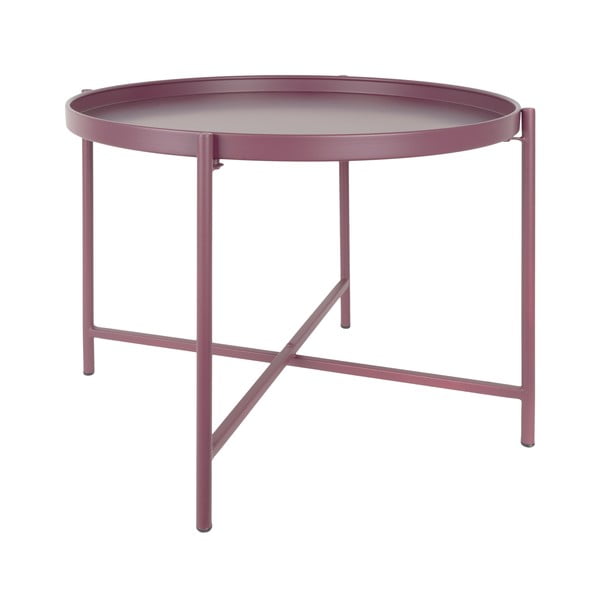 Măsuță de cafea mov rotundă din metal ø 50 cm Meseta  – Leitmotiv