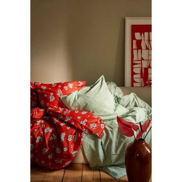 Lenjerie de pat cărămizie din bumbac satinat pentru pat dublu/extinsă 200x220 cm Grand Pleasantly – JUNA-image-4