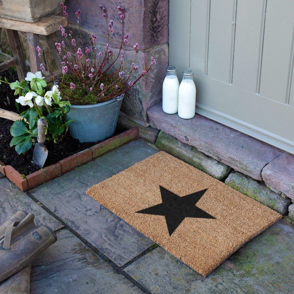 Covoraș de intrare din fibre de nucă de cocos 40x60 cm Star – Artsy Doormats-image-3