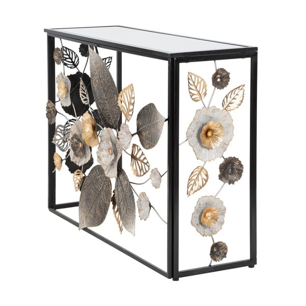 Masă consolă neagră 42x112 cm Glam Dark – Mauro Ferretti-image-1