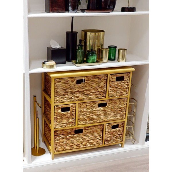 Suport pentru hârtie igienică auriu din metal Fay – Premier Housewares-image-1
