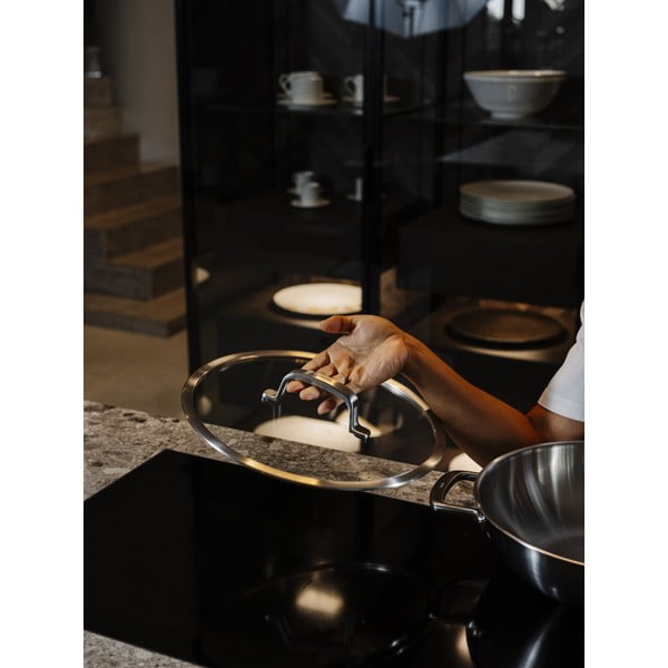 Tigaie tip wok cu capac din oțel inoxidabil ø 30 cm Chili Ta – FABINI-image-4